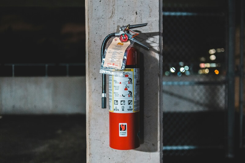 get a fire extinguisher suitable for electric fires